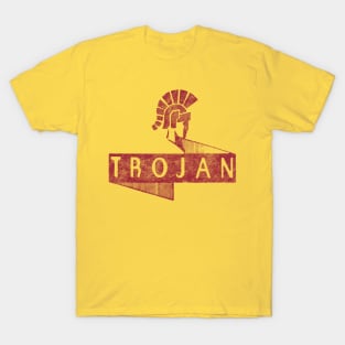 Trojan in red (Distessed Graphic Design) T-Shirt